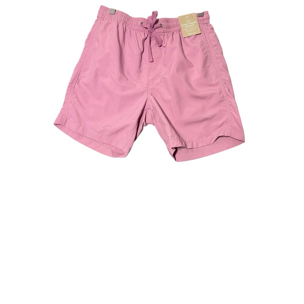 Madewell‎ 6 1/2" (Re)sourced Everywear Shorts in Pink with Tie Waist Men's Small